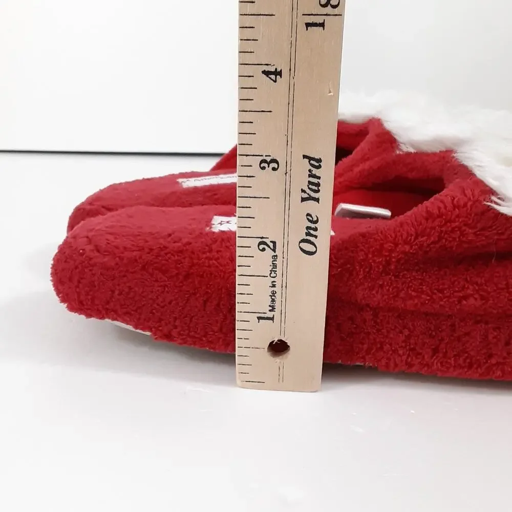 American Girl Coconut Puppy Dog Slippers Girls Large 6-7 Slip On Firm Outsoles